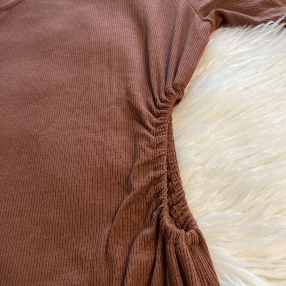 DAILY RITUAL BODY SHAPE DRESS SIZE XL BRAND NEW COLOR BROWN VERY SOFT - Picture 9 of 16